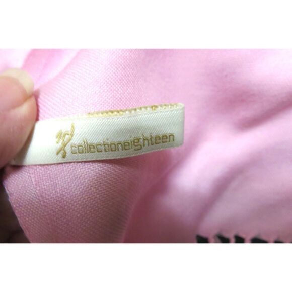 Collection Eighteen Pink Scarf / Shawl with fringe 21 x 72 Inches - Picture 3 of 4